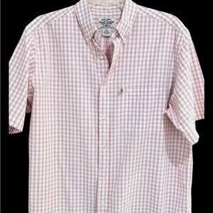 Ralph Lauren Polo Jeans Co Shirt Red/White Cotton Short Sleeve Medium